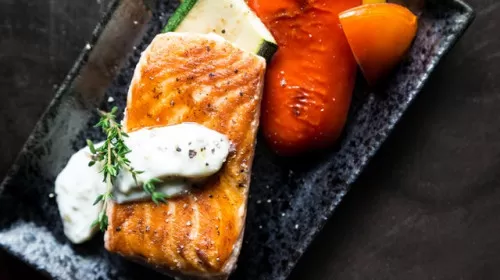Gestoofde Vis, Dillesaus met Parijse worteltjes en Aardappelpuree
